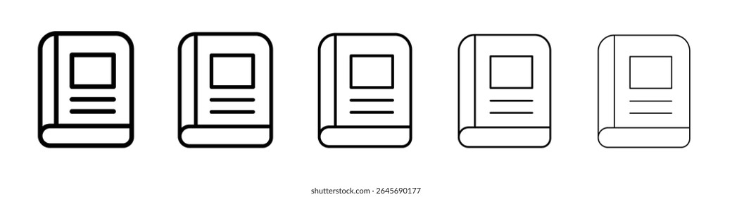 Book icon simple illustration logo art