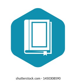 Book icon. Simple illustration of book vector icon for web