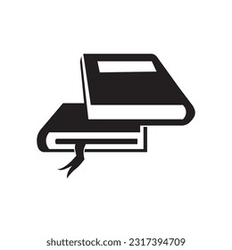 Icono del libro diseño simple de la plantilla de ilustración vectorial del logotipo.