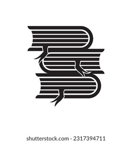 Book icon simple logo vector illustration template design.