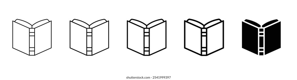 book icon Simple outline illustration