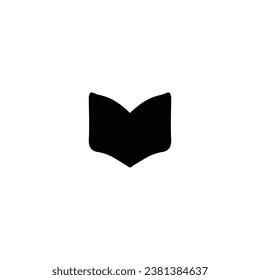 Icono de libro. Símbolo de fondo del afiche del curso con estilo simple. Elemento de diseño del logotipo de la marca del libro. Imprimir camisetas. Vector para pegatinas.