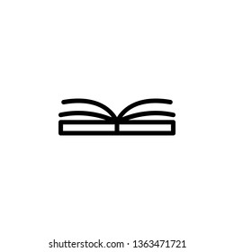 book icon. Simple thin line, outline vector of Book icons for UI and UX, website or mobile application