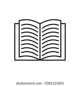 Book icon. simple thin line vector icon