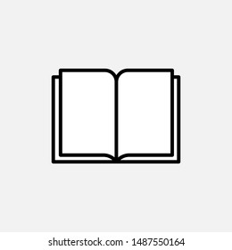 
Book Icon. Stationery or Study Equipments  Illustration As A Simple Vector Sign & Trendy Symbol for Design,  Websites, Presentation or Mobile Application. 