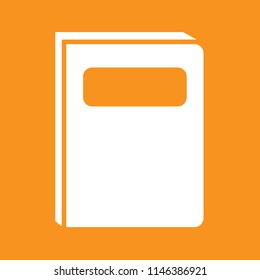 book icon, stock vector illustration, EPS10.