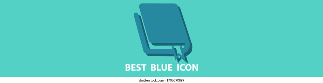 Book icon stock vector illustration flat design.