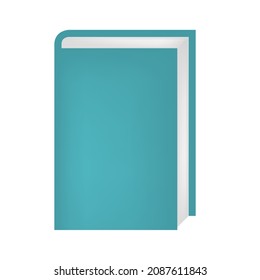 Book icon, stock vector, logo isolated on white background. Illustration