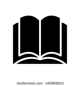 Book icon , student template business vector design emblem isolated illustration , outline solid background white