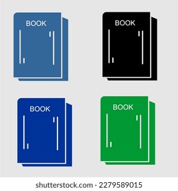 Book icon suitable for logo. You can use it for education or literacy logos.