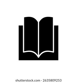 Book icon symbol for apps and websites. open book sign and symbol. ebook icon