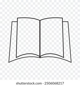 Book icon. Book symbol collection in black color design illustration. Vector illustration.