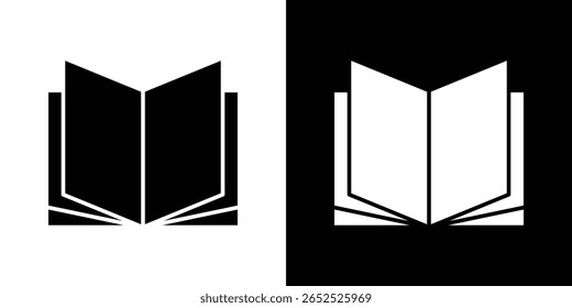Book icon symbol collection. Flat vector stock illustration.