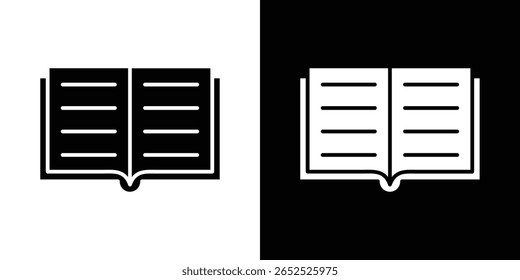 Book icon symbol collection. Flat vector stock illustration.