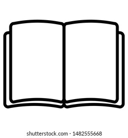 Book icon symbol simple design for web app or mobile app user interface ui