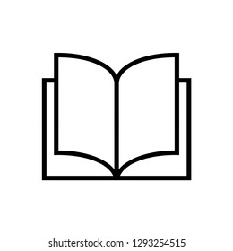 book icon symbol vector