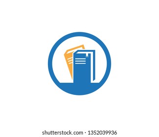 Book icon and symbol vector