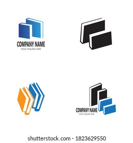 Icono del libro e ilustración del vector del símbolo