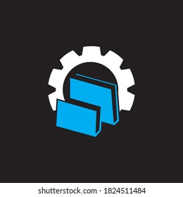 Book icon and symbol vector illustration