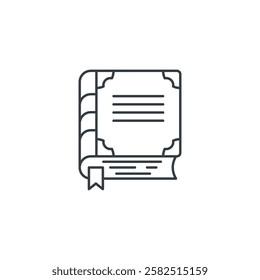 Book icon symbol vector illustration isolated on white background