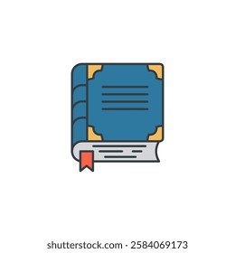 Book icon symbol vector illustration isolated on white background