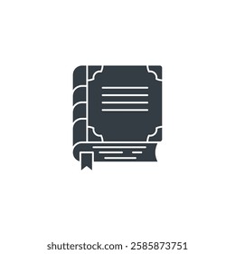 Book icon symbol vector illustration isolated on white background