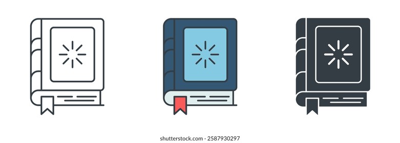 Book icon symbol vector illustration isolated on white background