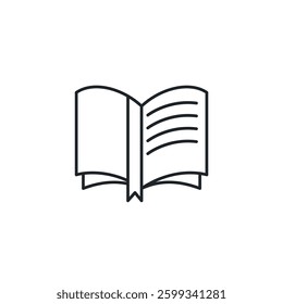 Book icon symbol vector illustration isolated on white background