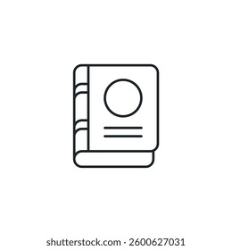 Book icon symbol vector illustration isolated on white background