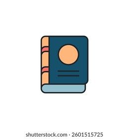 Book icon symbol vector illustration isolated on white background