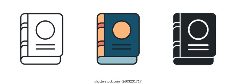 Book icon symbol vector illustration isolated on white background