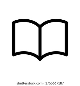 Book icon symbol vector on white background