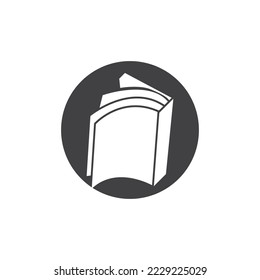 Book icon and symbol vector template