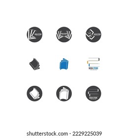 Book icon and symbol vector template