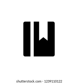 Book icon. Telephone number book sign