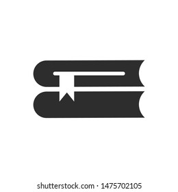 Book icon template color editable. Book symbol vector sign isolated on white background.