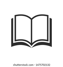 Book icon template color editable. Book symbol vector sign isolated on white background.