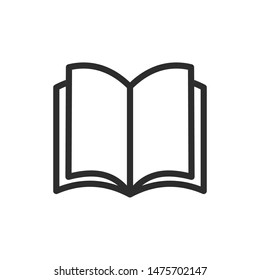 Book icon template color editable. Book symbol vector sign isolated on white background.