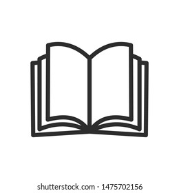 Book Icon Template Color Editable. Book Symbol Vector Sign Isolated On White Background.