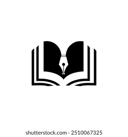book icon that can be used as logo material