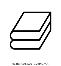 Book icon in thin line style vector illustration graphic design