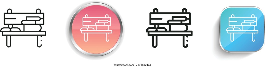 book icon. Thin Linear, Regular and Button Style Design Isolated On White Background