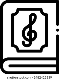 book icon. Thin Linear Style Design Isolated On White Background