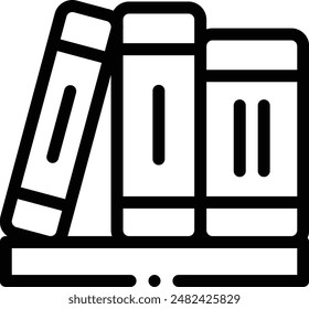 book icon. Thin Linear Style Design Isolated On White Background