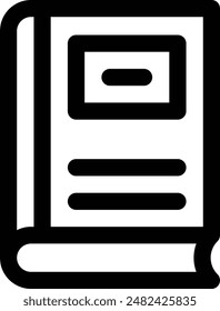 book icon. Thin Linear Style Design Isolated On White Background