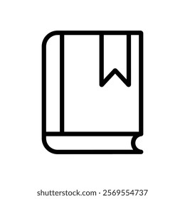 Book icon Thin vector set