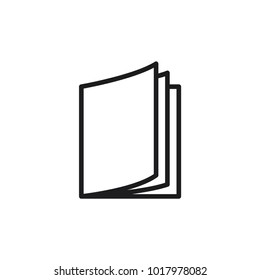 book icon in trendy flat style 