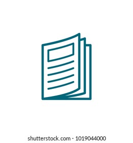 book icon in trendy flat style 
