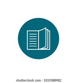 book icon in trendy flat style 