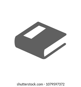 Book icon in trendy flat style isolated on white background. Symbol for your web site design, logo, app, UI. Vector illustration, EPS